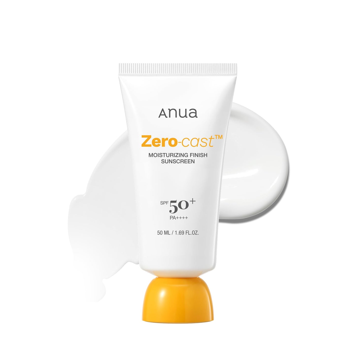 Saules aizsargkrēms Anua Zero-Cast Moisturizing Sunscreen Spf 50, Korean Skincare, 50 ml