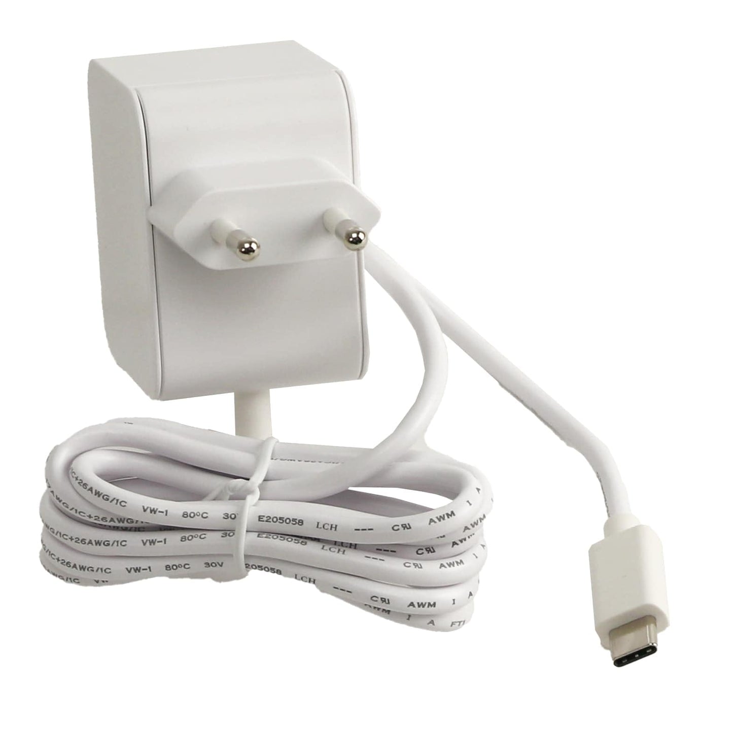 Raspberry Pi 5 USB-C Power Supply - 27W, white, efficient USB-C power source for Raspberry Pi devices