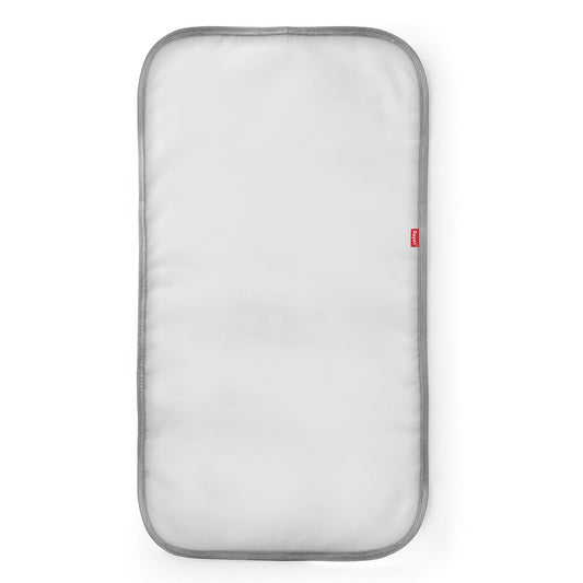 Rayen | Caurspīdīgs dzelzs dēļa audums | Ar apstrādi | Pret dzelzs apdegumiem un pret spīdumu | Nepielīp | Balts un pelēks | Izmēri: 18x0.6x26.5 cm, caurspīdīgs