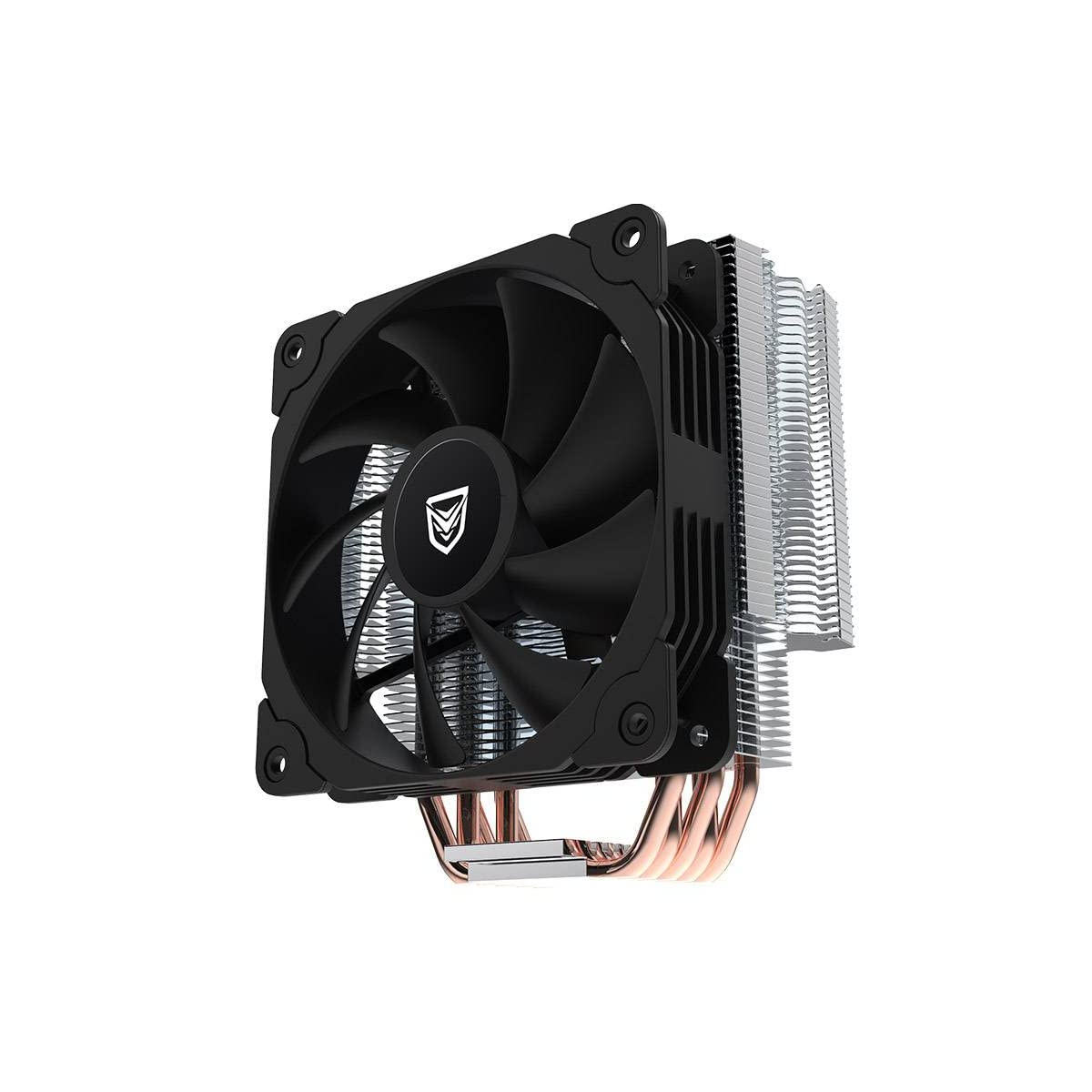 Nfortec VELA X CPU dzesētājs - 5 siltuma caurules, 120mm PWM ventilators, TDP 150W, saderīgs ar LGA1700 un AM5, melns