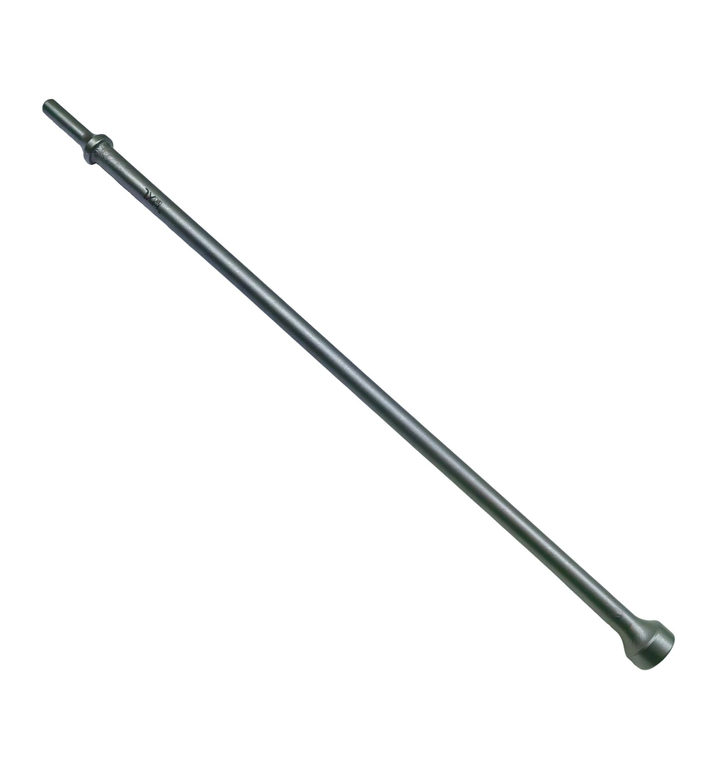 Pneimatiskais āmura kalts ar gaisa āmuru, 2,5 cm OD x 45,7 cm garš, 1 cm kāts, termiski apstrādāts Cr-Mo leģētais tērauds demontāžai