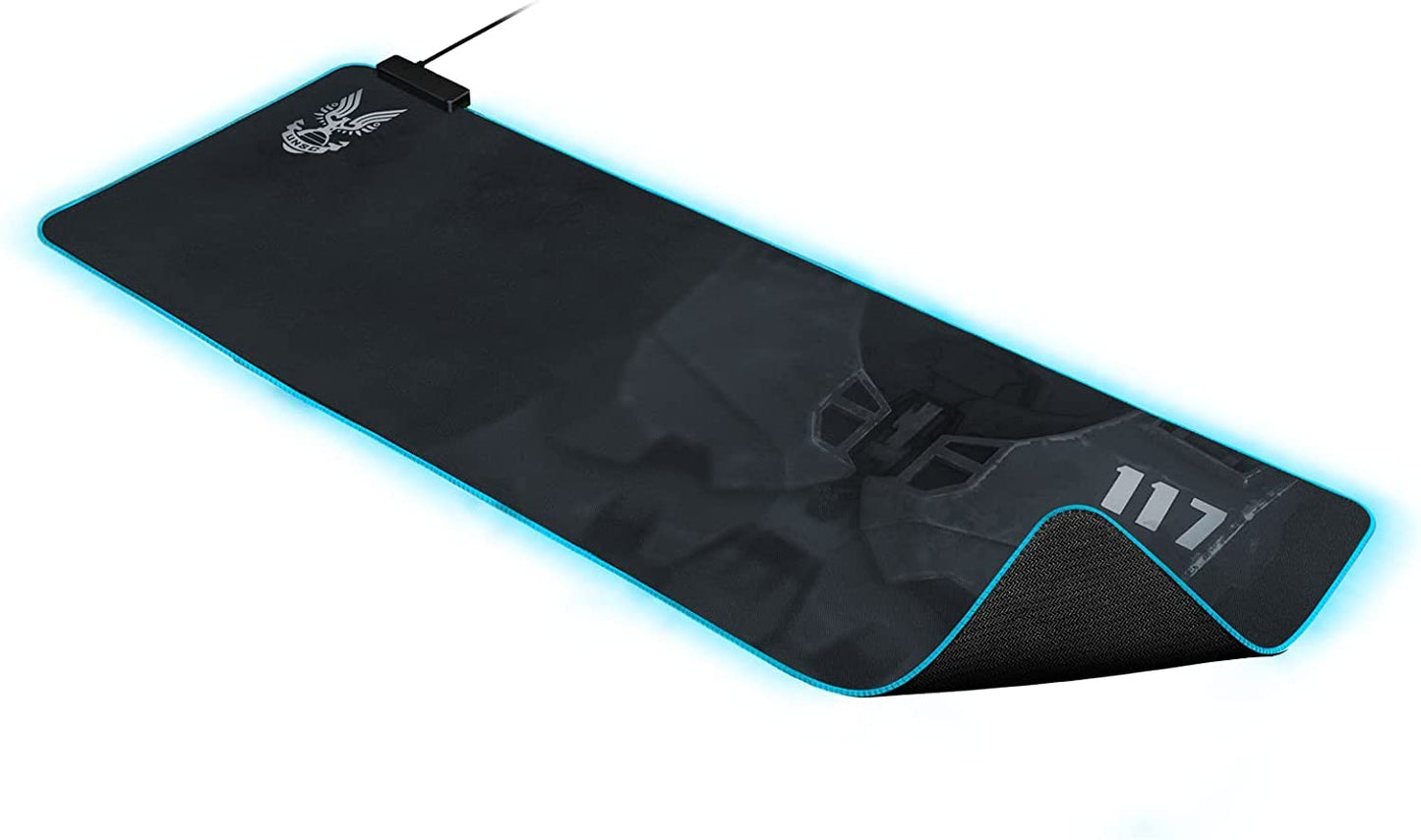 Razer Goliathus Extended Chroma - XXL gaming mouse pad with RGB lighting, fabric surface, stitched edges, cable holder, HALO