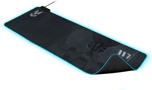 Razer Goliathus Extended Chroma - XXL gaming mouse pad with RGB lighting, fabric surface, stitched edges, cable holder, HALO