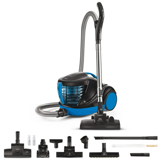 Polti Forzaspira Lecologico Aqua Allergy Turbo Care - Eco-friendly vacuum with water filtration and turbo brush for allergies.