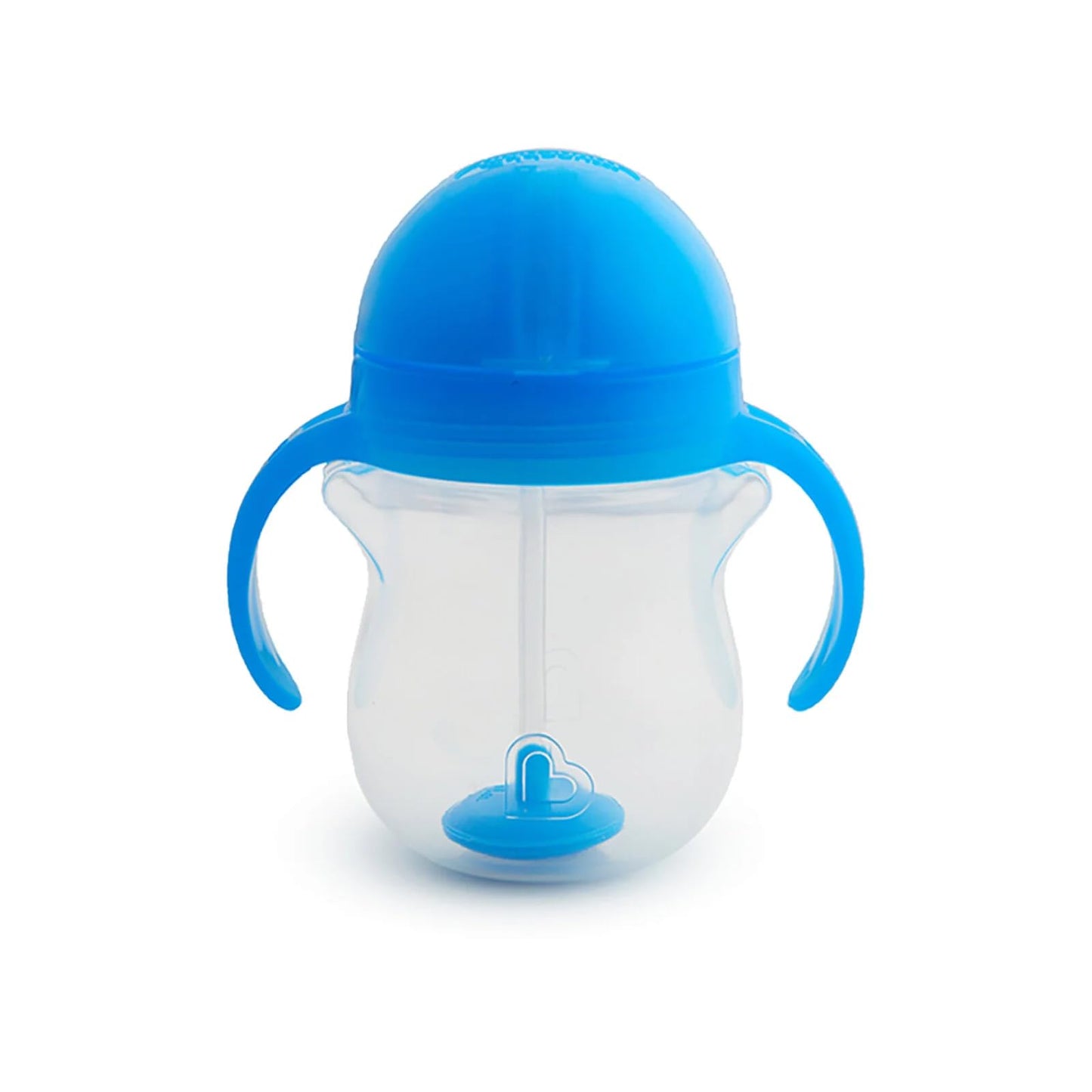 Munchkin Click Lock zīdaiņu salmiņu krūzīte ar rokturiem 207 ml, zila