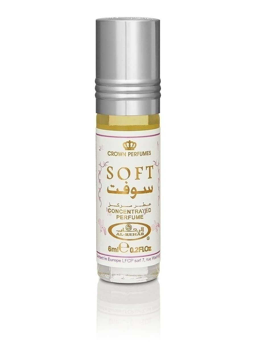Al Rehab Soft Parfümöl 6ml Misk aromāts vīriešiem un sievietēm, muskuss