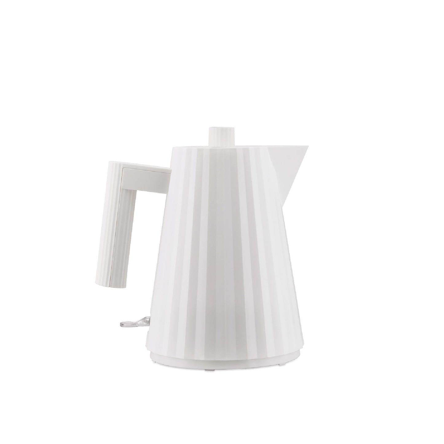 Alessi Plissé MDL06/1WUK - Elektriskā tējkanna, 2400W, 100 cl, balta, izgatavota no termoplastiskas sveķiem.