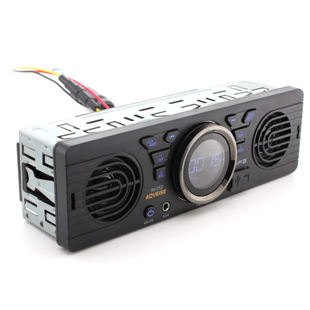 Auto magnetola Goolsky 12,0 V ar digitālo atmiņas karti, MP3 audio, elektroauto radio ar skaļruni, BT host skaļrunis