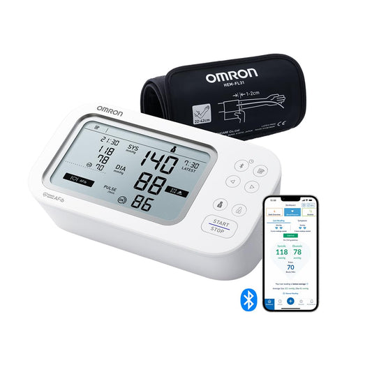 OMRON X7 Smart - Klīniski validēts augšdelma asinsspiediena mērītājs ar AFib skrīningu, Intelli Wrap aproce, 2 lietotāji.