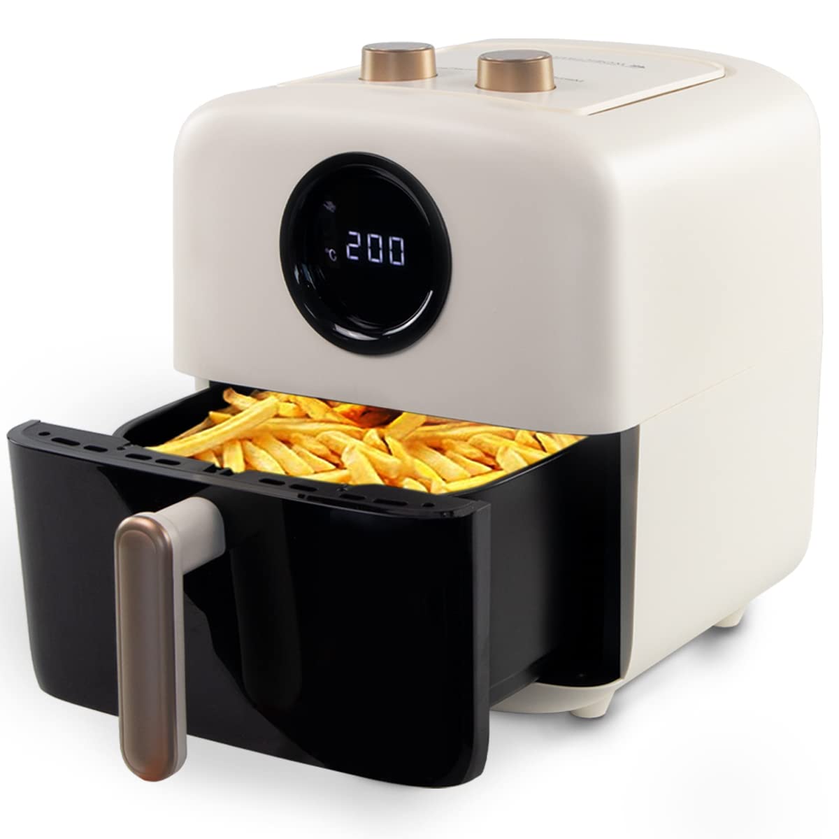 Mobiclinic karstā gaisa fritieris - XL 5L, 10 programmas, 1500W, līdz 200ºC, LED displejs, siltuma novadīšanas sistēma.