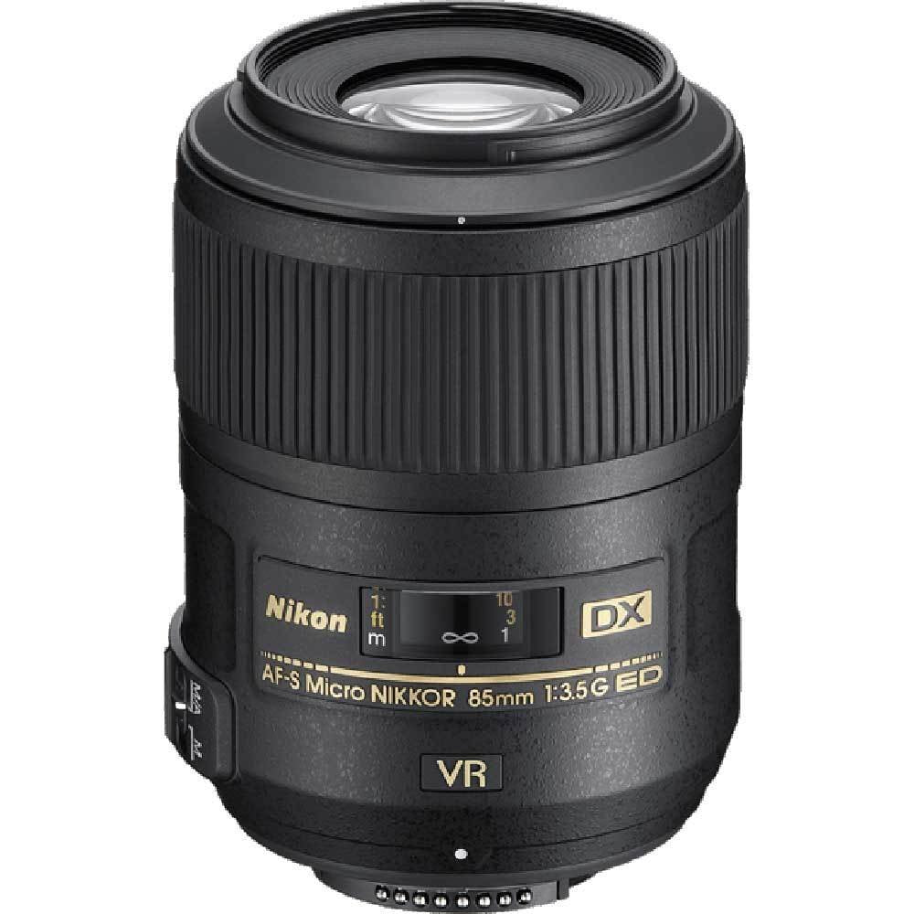 Nikon 2190 AF-S Micro Nikkor DX 85mm 1:3.5G ED VR objektīvs (52 mm filtra vītne, attēla stabilizācija)