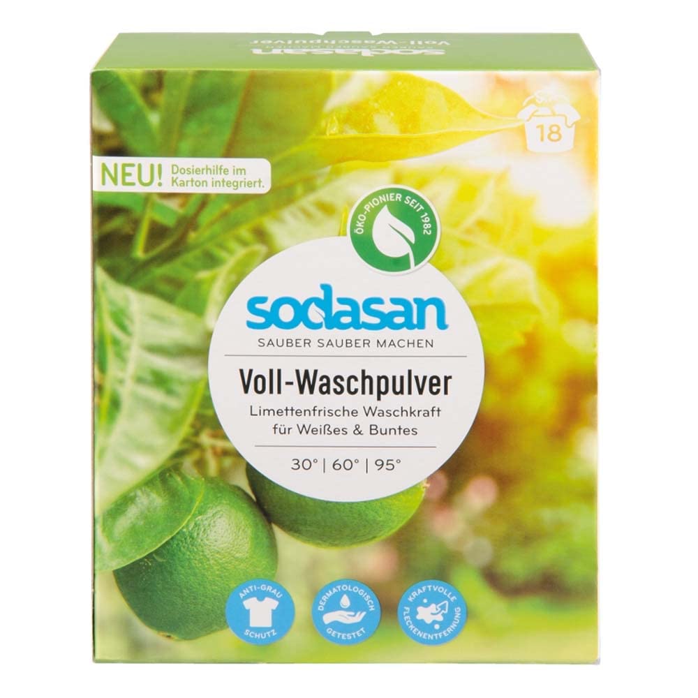 Veļas pulveris Sodasan Bio Vollwaschmittel (2 x 1,20 kg)