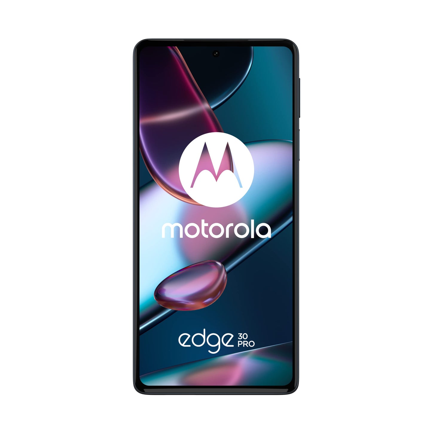 Motorola Edge 30 Pro - 256GB, Dual SIM, Android 12, dark blue color, sleek design, high-performance smartphone.