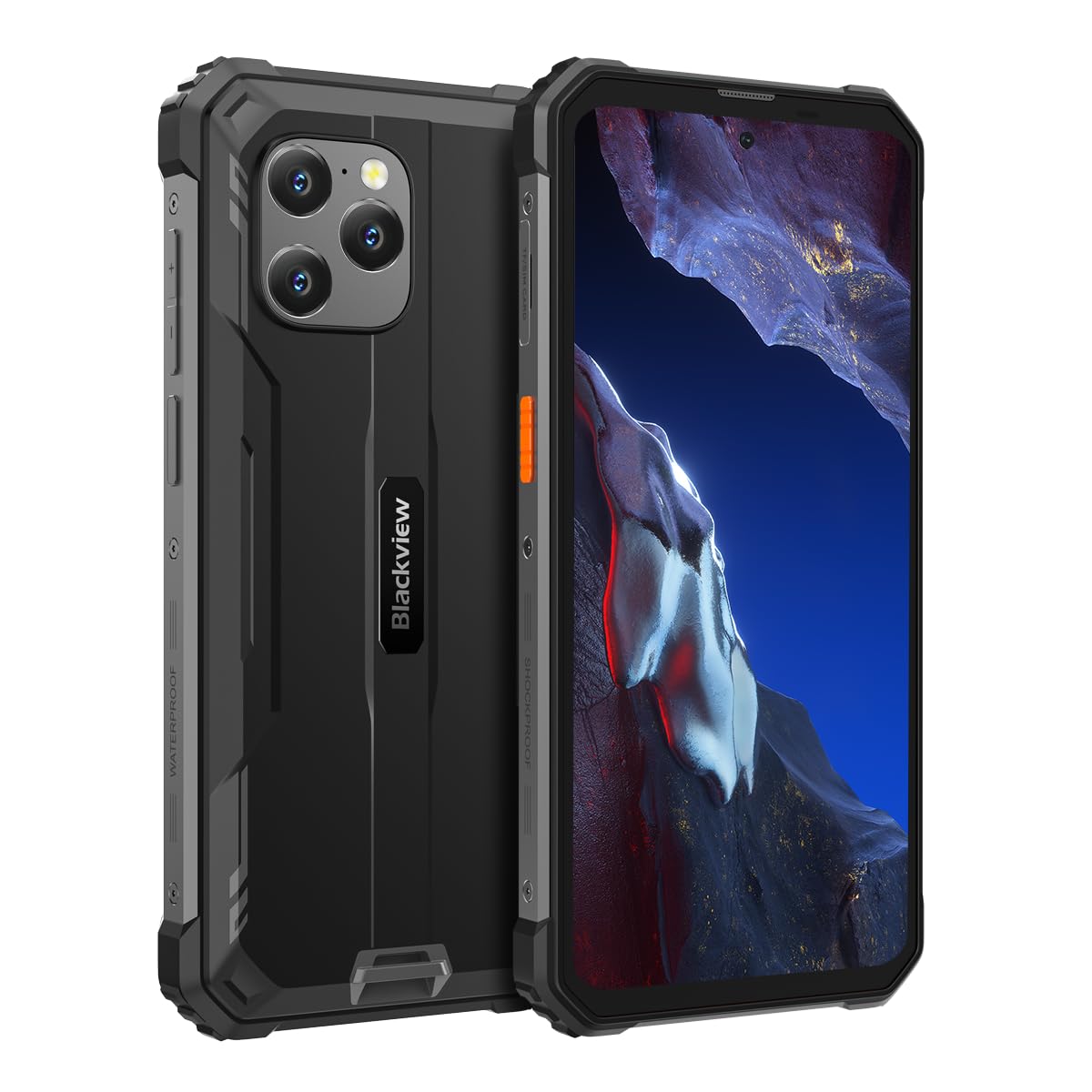 Blackview BV8900 Pro - Āra tālrunis ar 6,5’’ displeju, 8/256 GB atmiņu, 10.000 mAh bateriju, 16 MP/64 MP/8 MP kamerām.