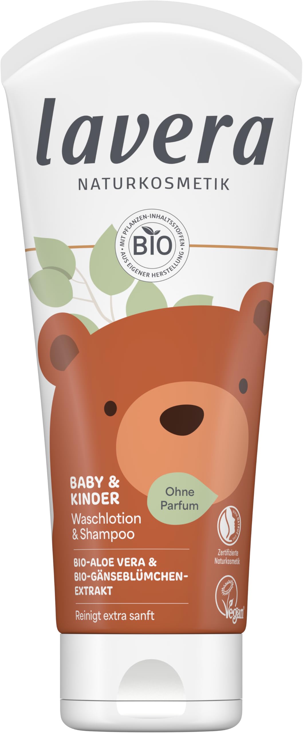 Bērnu mazgāšanas līdzeklis un šampūns Lavera Baby & Kinder, 200 ml