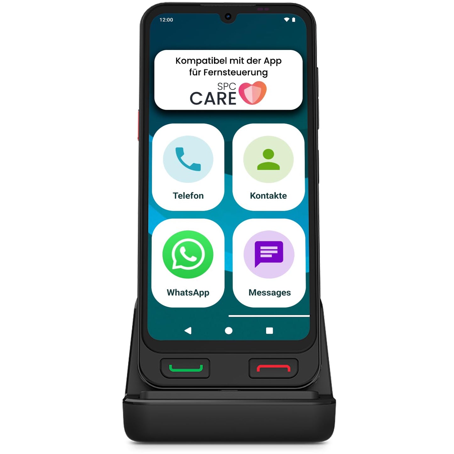 Senioru viedtālrunis SPC Zeus 2 PRO, vienkāršs režīms, XXL ikonas, 6,1"