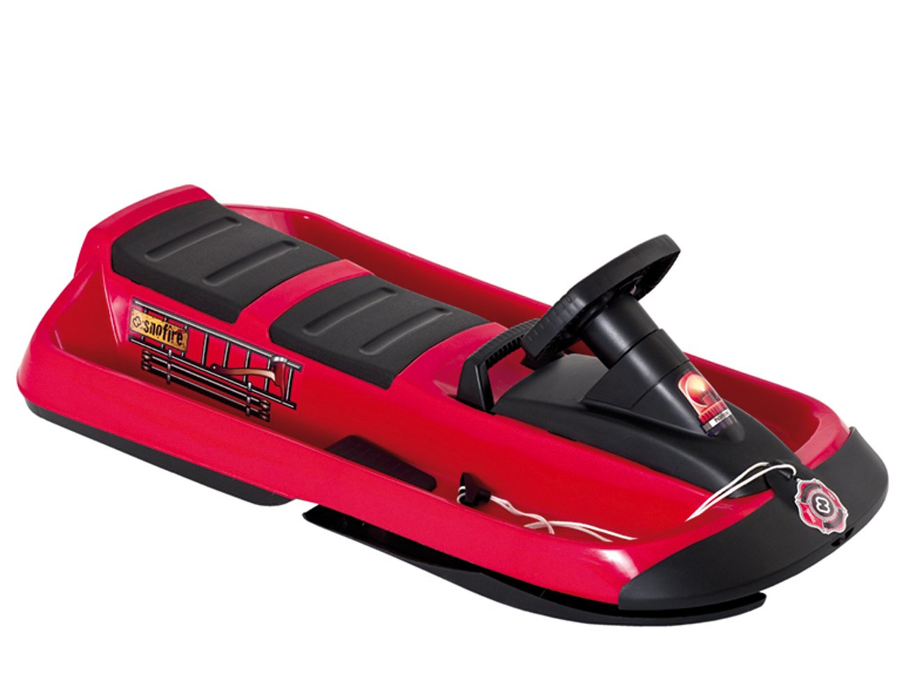 Ragavas Hamax Snow Fire divvietīgas, sarkans/melns, 505520