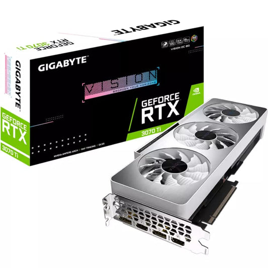 Gigabyte GeForce RTX 3070 Ti Vision OC 8GB - High-performance graphics card with advanced cooling and ray tracing support.