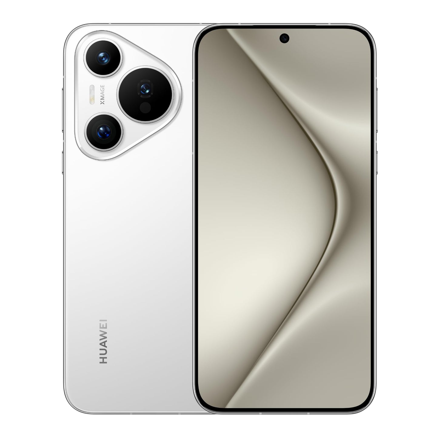 HUAWEI Pura 70 - 12GB RAM, 256GB storage, flat screen, ultra-fast camera, Kunlun glass, 66W supercharge, 4900mAh battery, white