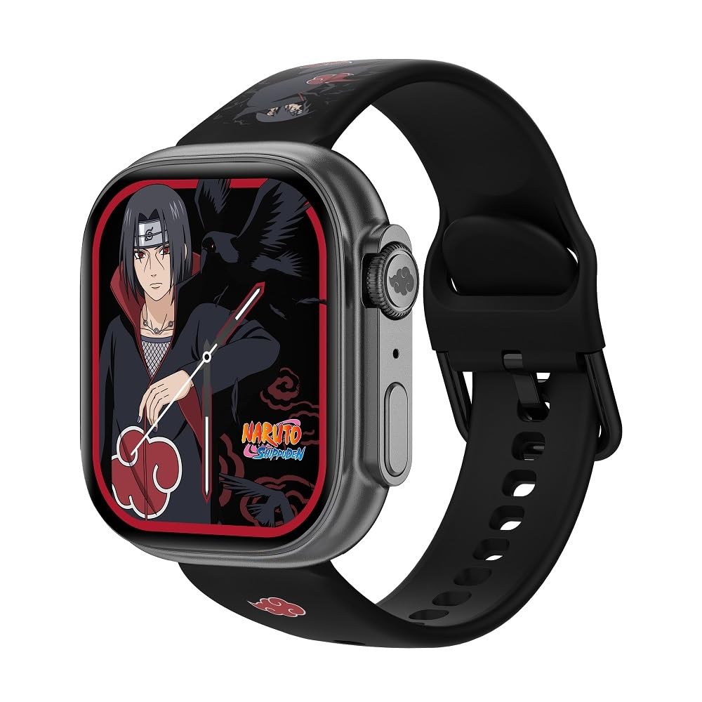 Abyx Fit Touch 5 – Itachi Edition smartwatch IP68, 1.75" AMOLED, call alerts, health monitoring, 123 sports modes.