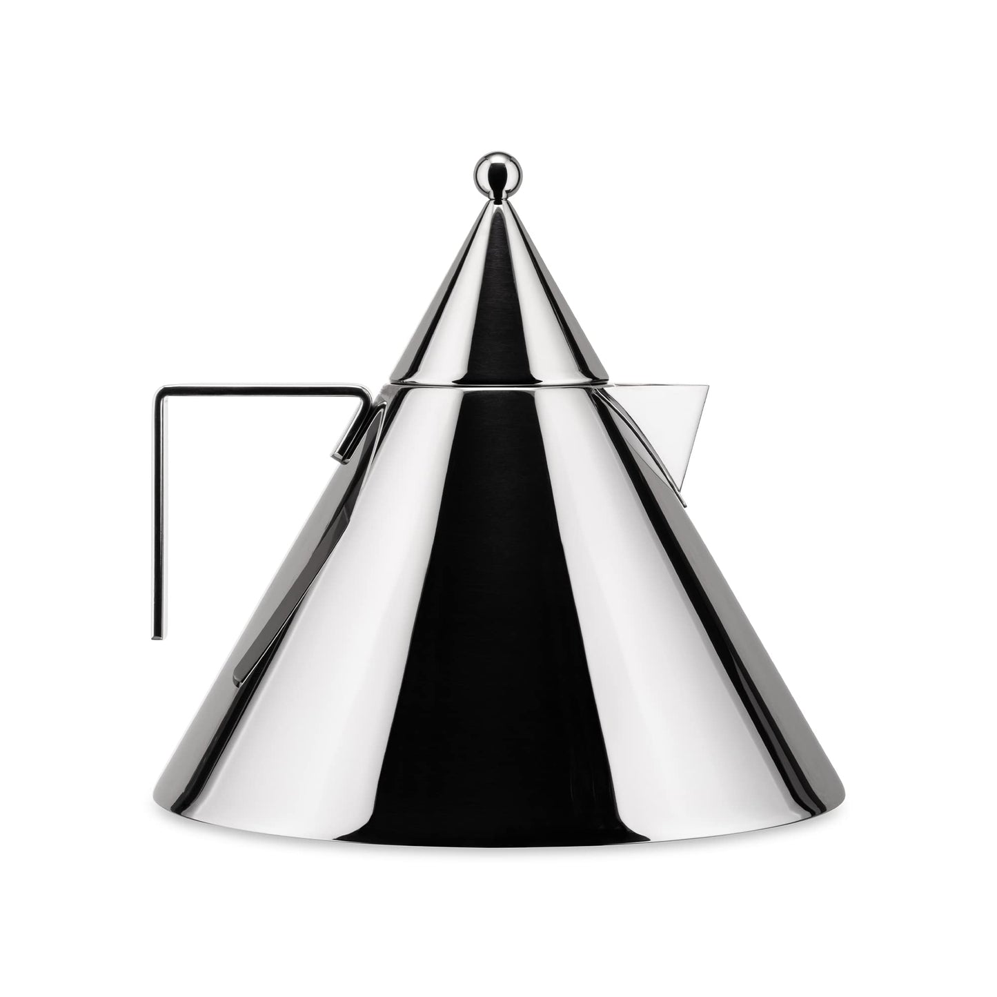Alessi Il Conico 90017 - dizaina tējkanna ar rokturi, nerūsējošais tērauds, 2 l, 4,2 x 22,5 x 6,5 cm