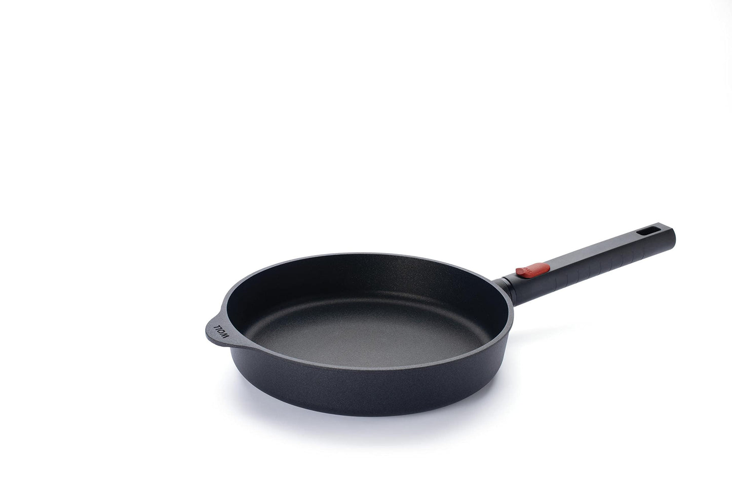 Woll Eco Logic QXR liešanas plakanā panna - induktīva, Ø 24 cm, bez PFAS, ar pretpiedeguma pārklājumu, cepeškrāsnī droša.