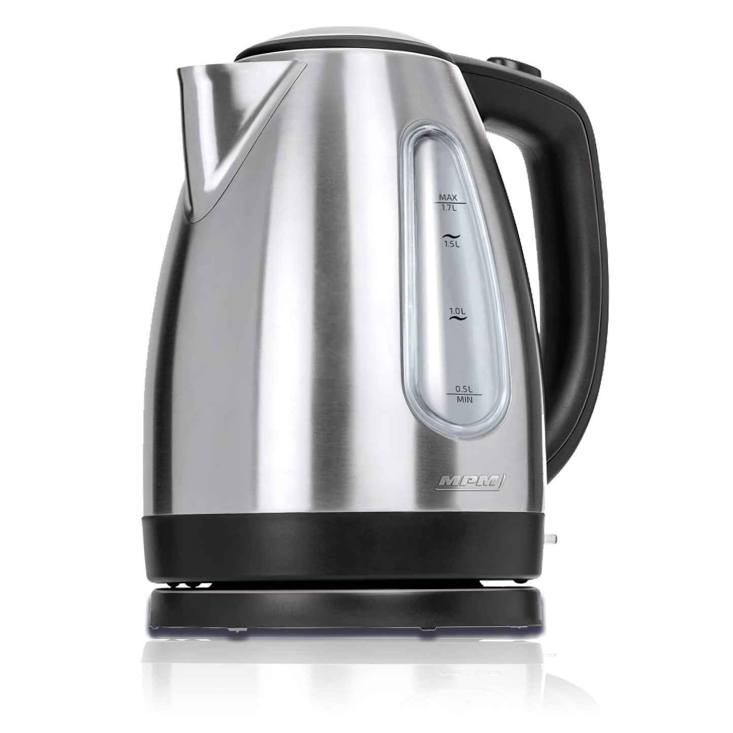 MPM MCZ-70M elektriskā tējkanna - 1,7 l, bezvadu, BPA nesaturošs, pretkaļķu filtrs, automātiska izslēgšanās, 2200 W.