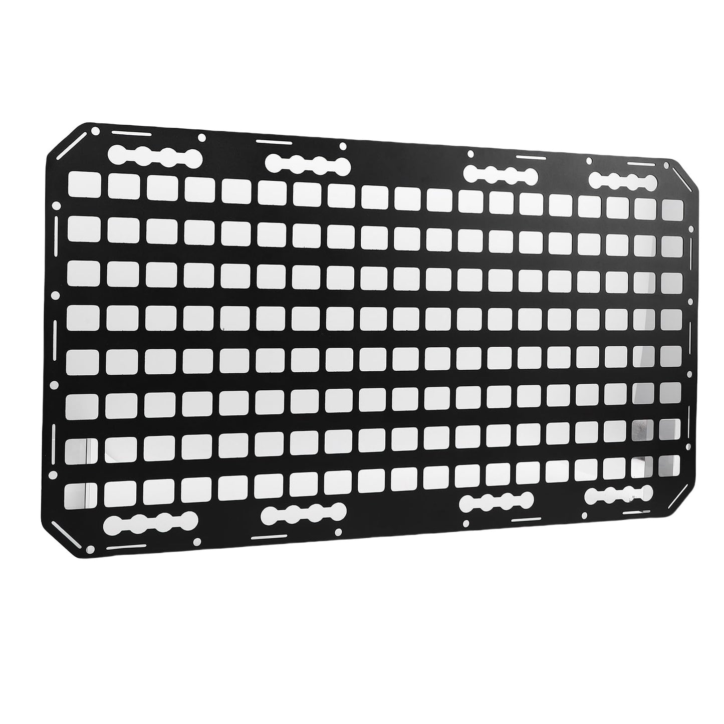 LKW kravas nodalījuma Molle panelis AMONIDA, L-sliedes alumīnija sakausējuma uzglabāšanas organizators, universāla Molle sānu montāžas plate ar drošu stiprinājumu, ideāli piekabei, automašīnām