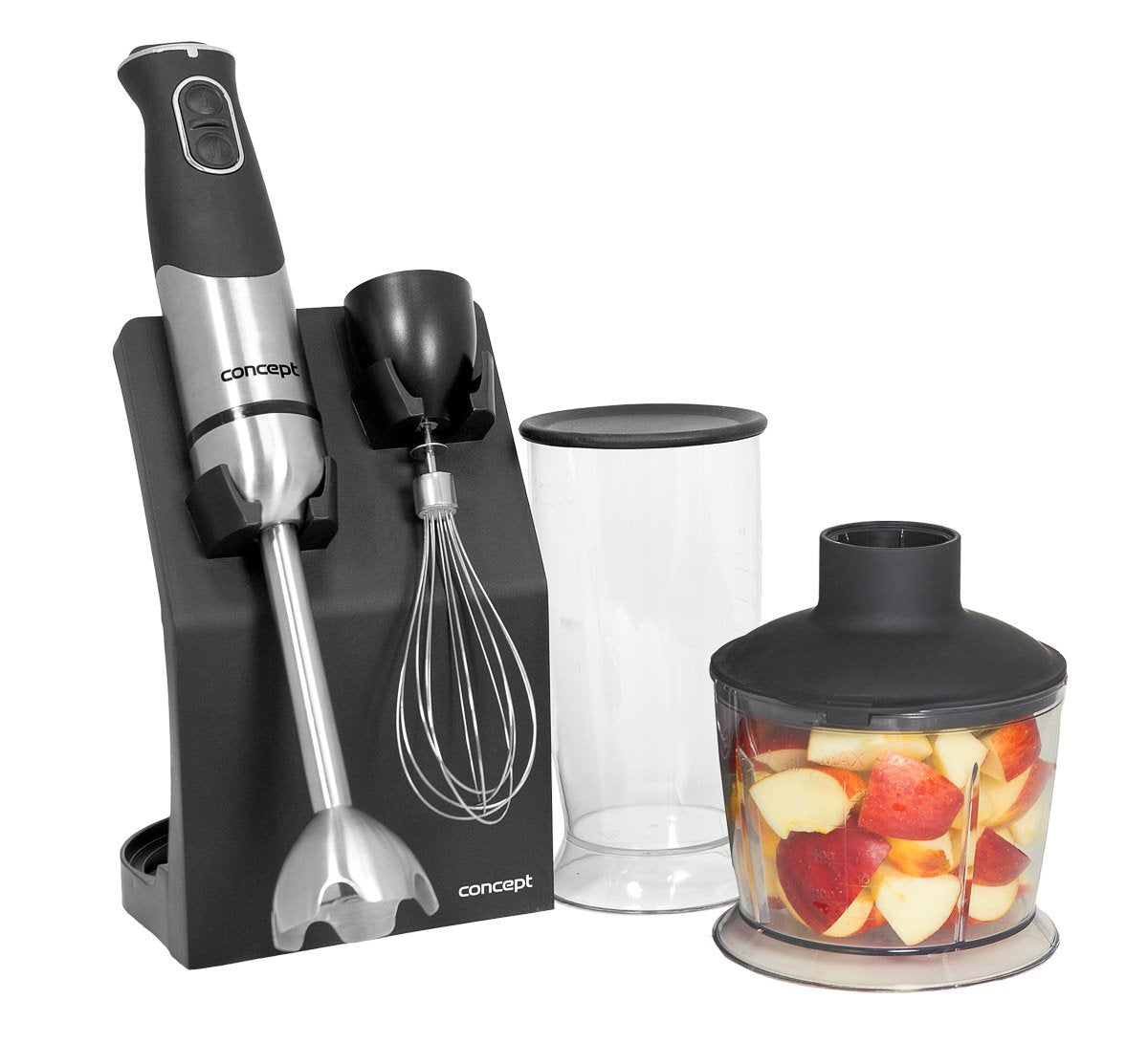 CONCEPT mājas ierīces TM4735 rokas mikseris, 800 mililitri, mīksta pieskāriena, daži daļas no nerūsējošā tērauda
