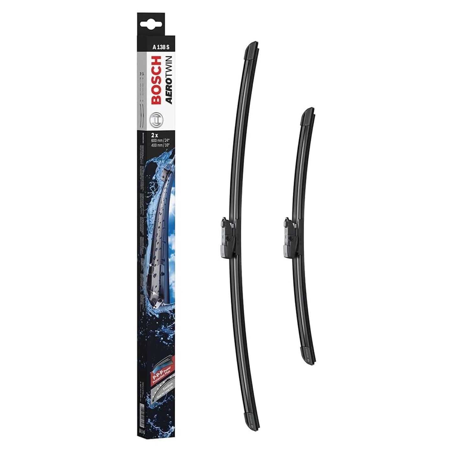 Vējstikla slotiņas Bosch Aerotwin A138S, 600mm/400mm – komplekts