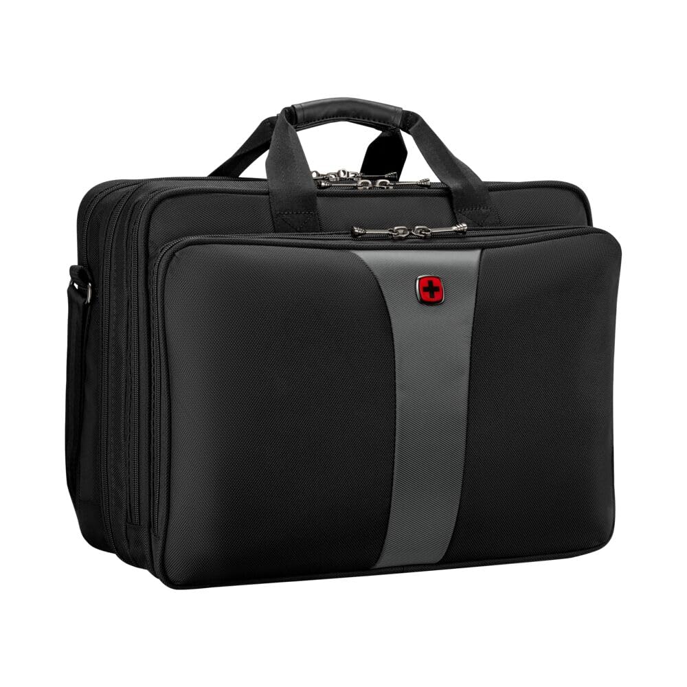 WENGER Legacy 17 pleca soma 17 collu klēpjdatoram, portfelis, 26 l, melna/pelēka, 600655