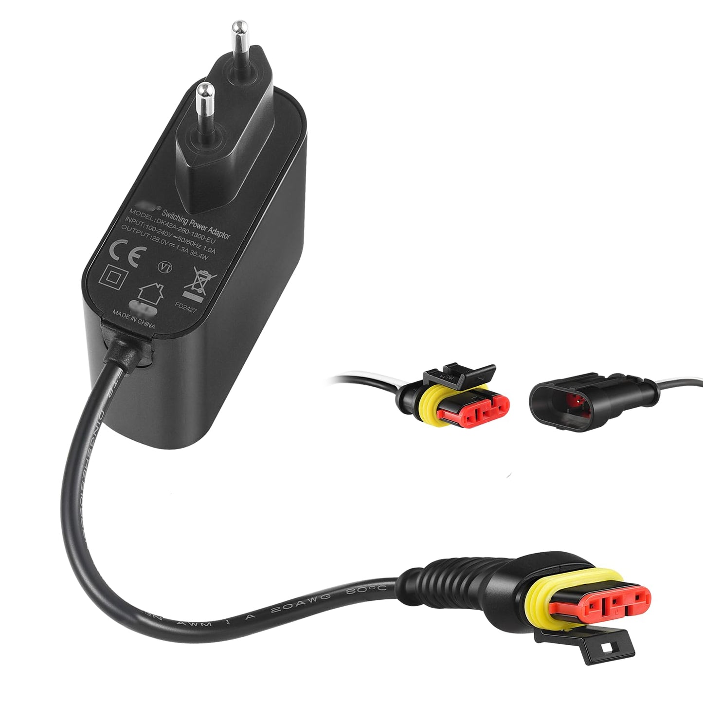 28 V 1,3A adapteris robotizētā zāles pļāvēja uzlādes stacijai, saderīgs ar Gardena R50Li, R80Li, R40li, R45Li, R70Li, Sileno City, Sileno Life, Sileno Minimo, Husqvarna Automower 105, 310, 315, 315X