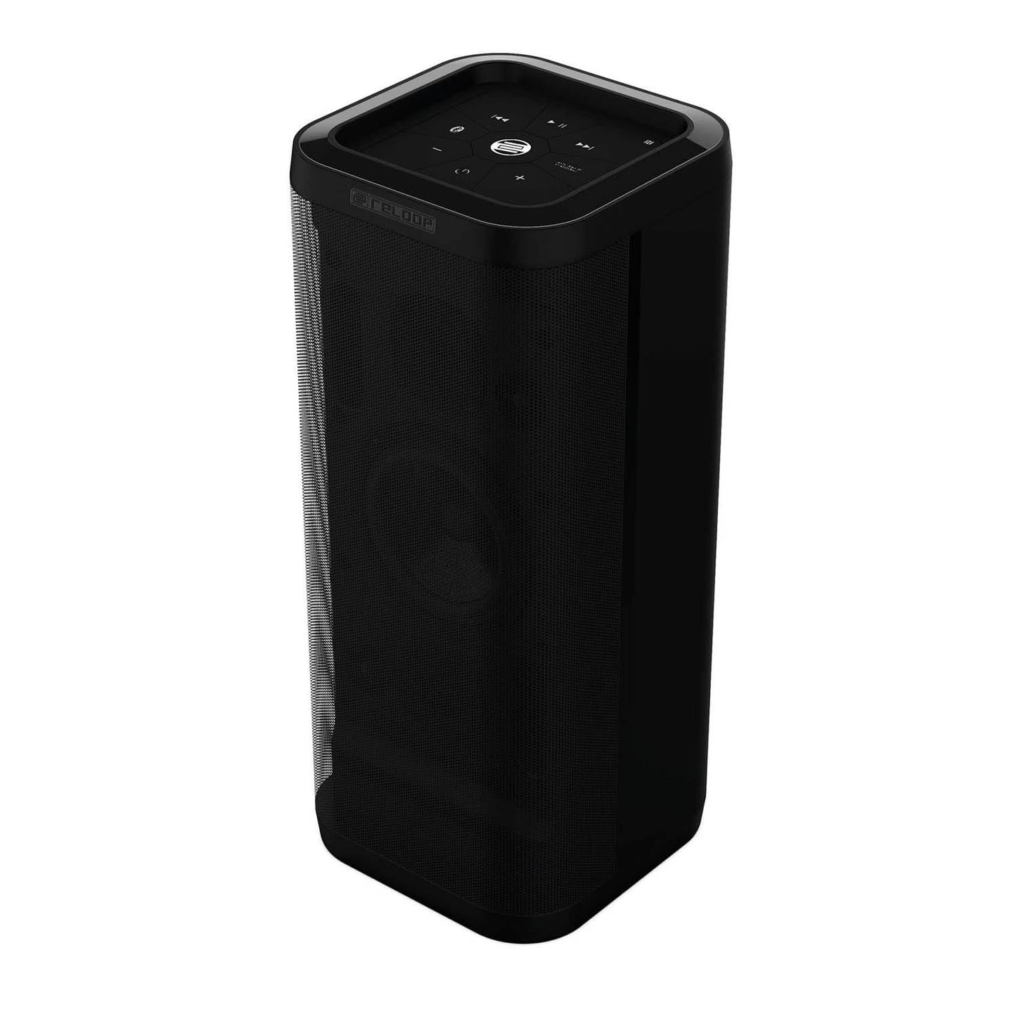 Reloop 100 W pārnēsājamais Bluetooth skaļrunis, masīva basu veiktspēja ar 6” zemo frekvenču skaļruni, 10 stundu akumulators, 30 m darbības attālums, melns Groove Blaster BT