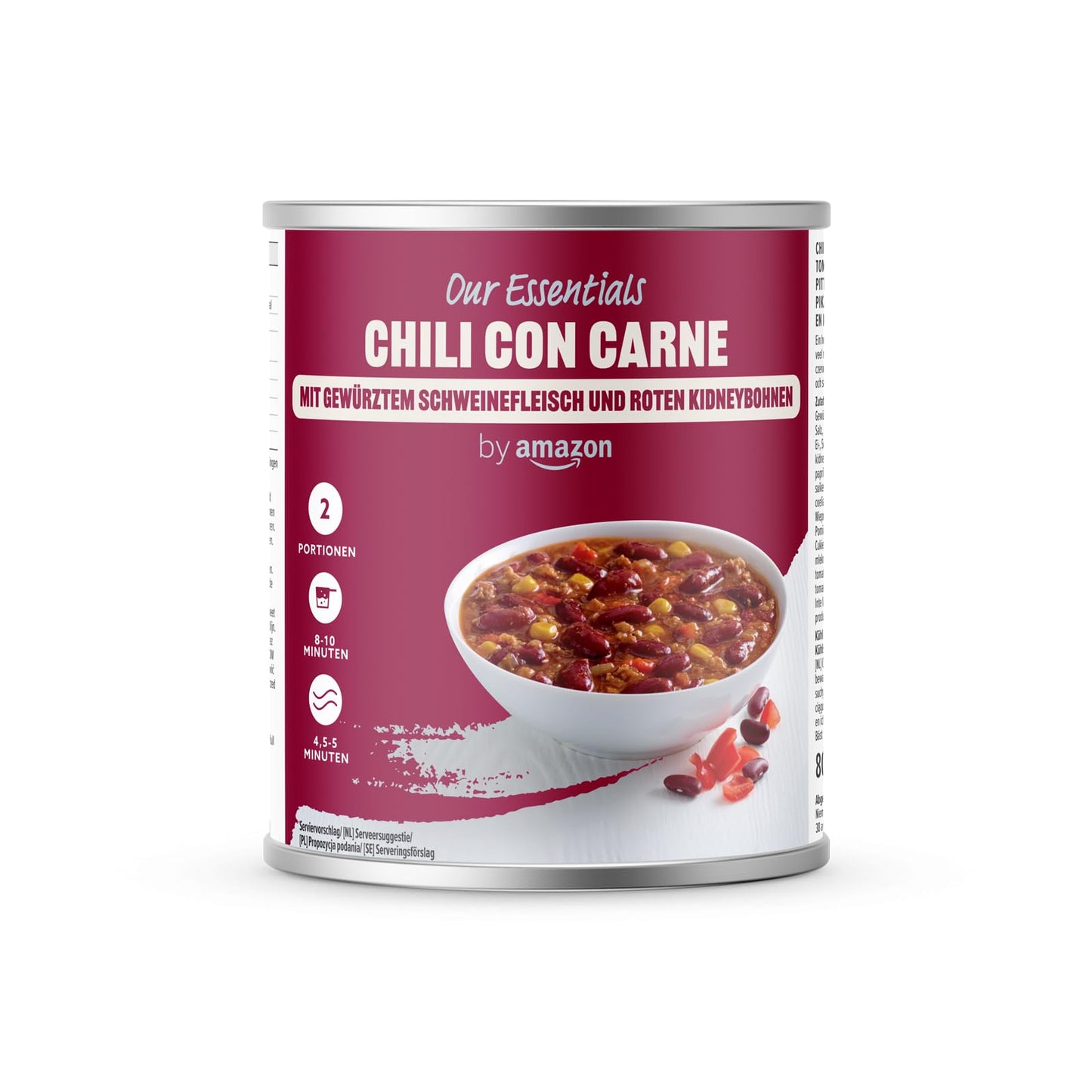 Chili con carne ar cūkgaļu un sarkanajām pupiņām by, 800g