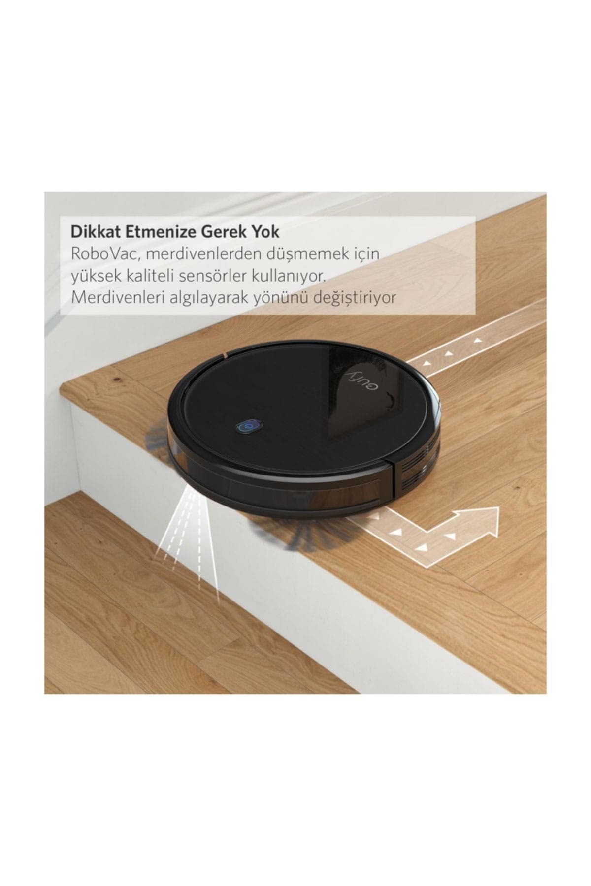 Ecovacs RoboVac 11S Melns - Slim robotic vacuum, powerful suction, quiet operation, ideal for pet hair and hard floors.