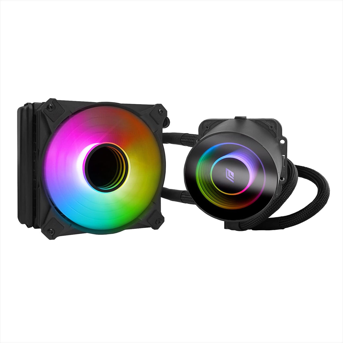 Noua Siberus Pro 120 ARGB - CPU šķidruma dzesēšana, TDP 200 W, Infinity Mirror, PWM ventilators, kluss, universāls Intel/AMD