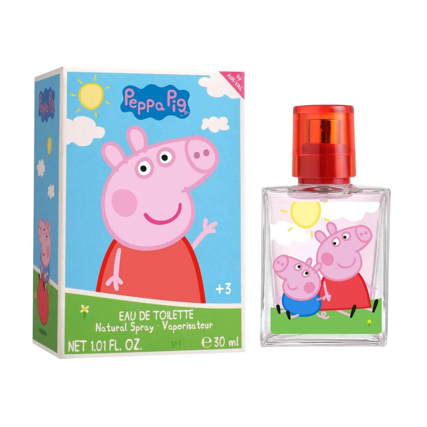 Bērnu smaržas Air-Val Pig, Eau de Toilette 30ml, Peppa Wutz un George motīvs