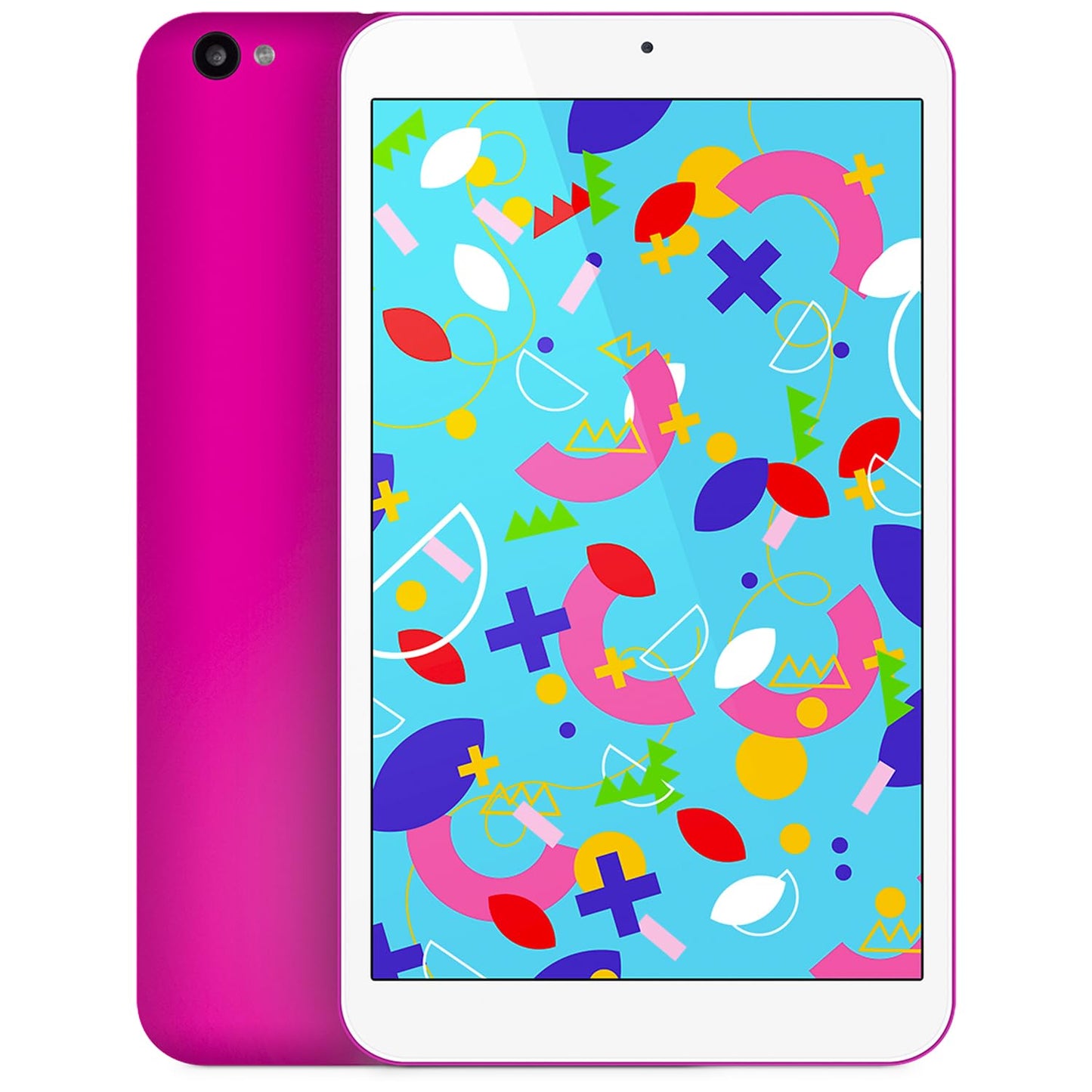SPC Gravity 3 Mini – Planšetdators bērniem ar 8" displeju, bērnu drošības funkciju, 4GB RAM, 64GB paplašināmu iekšējo atmiņu, 4.000 mAh akumulatoru, USB-C, Android 12 – rozā krāsā