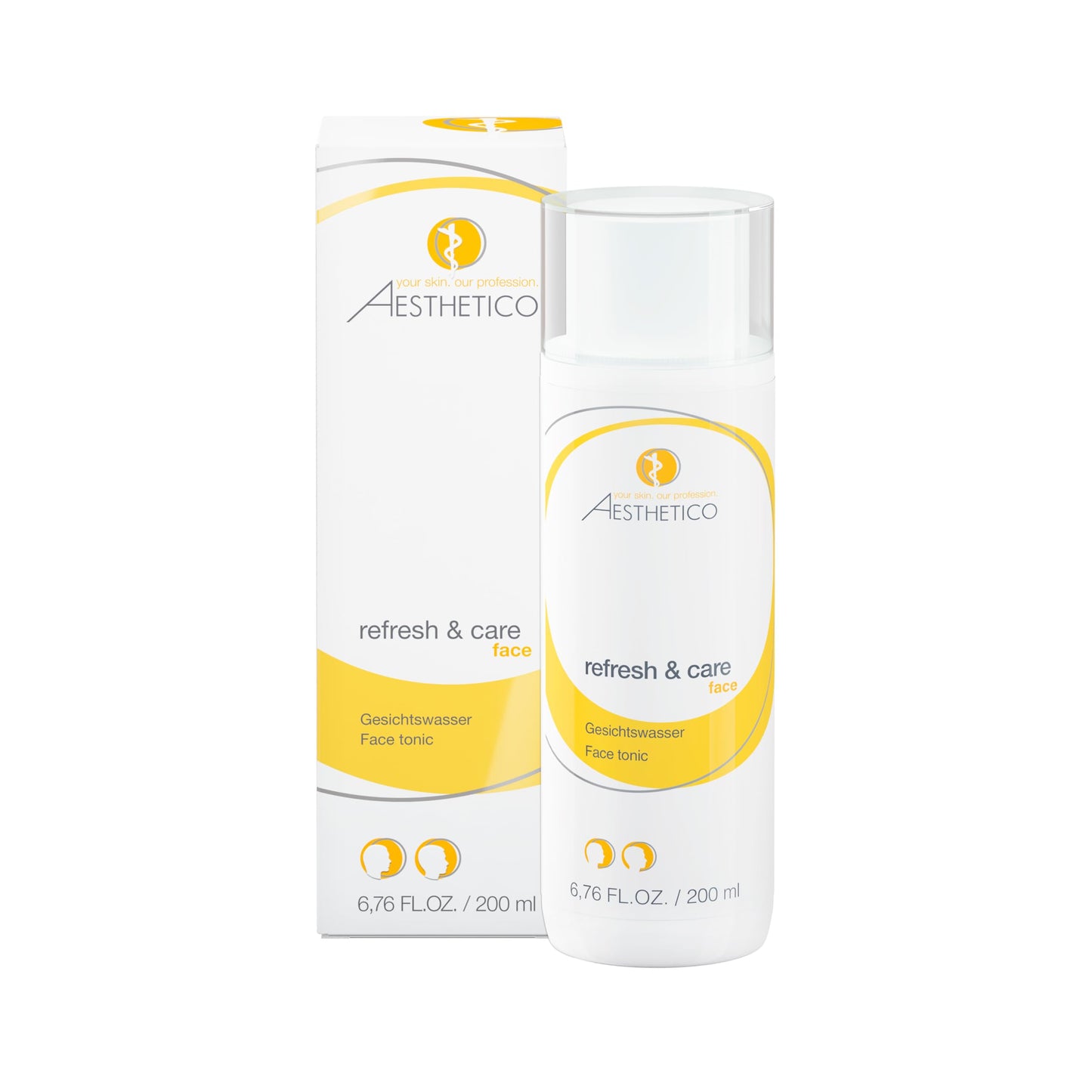 AESTHETICO refresh & care 200 ml sejas toniks, mitrinošs un nomierinošs