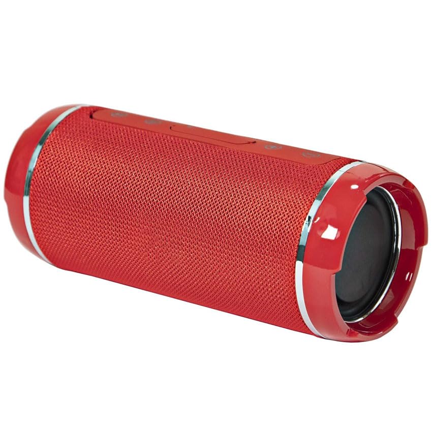 PRENDELUZ Sarkanā skaļruņa ar Bluetooth 5.0, portatīvs, FM radio, AUX, TF, bezvadu, ar apkārtējo gaismu