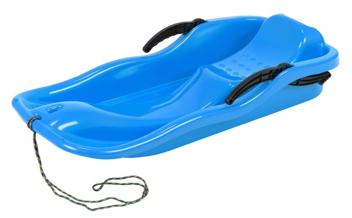 Bobu ragavas Unbekannt, plastmasas sniega slīdnis ar bremzēm un vilkšanas virvi, 3 krāsas (zils)