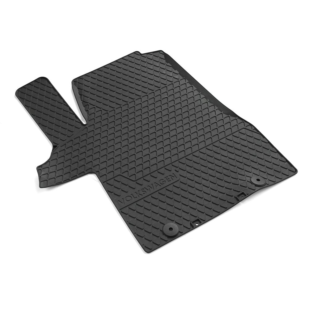 Volkswagen 7H1061505B82V Gumijas paklājs 1x gumijas paklājs priekšā pa kreisi (vadītāja pusē) titāna melns *** Pogu stiprinājums (apaļš) ***