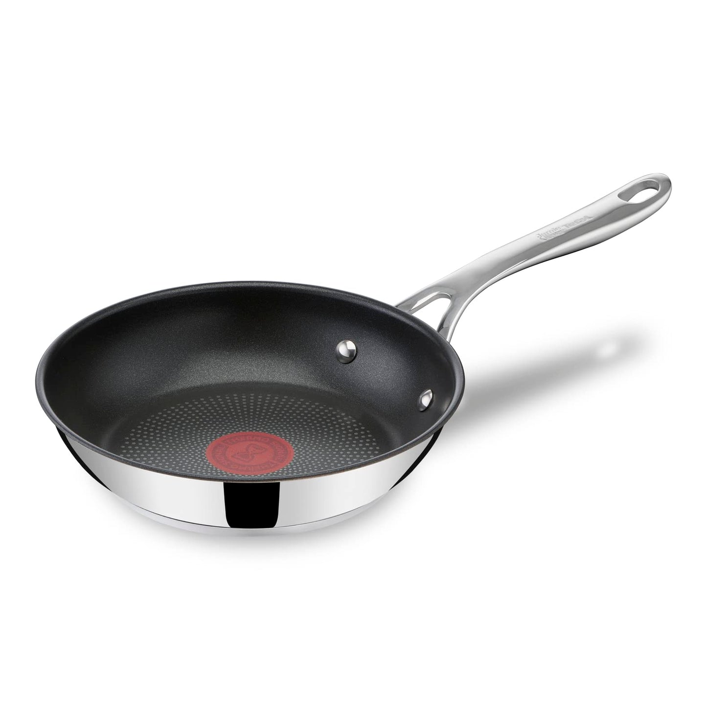 Jamie Oliver by Tefal Cook's Direct 20 cm pan - non-stick, induction compatible, oven safe, stainless steel, riveted handle