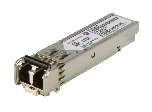 Alcatel SFP raiduztvērēja modulis - Gigabitu Ethernet, 1000Base-SX, SFP-GIG-SX, mini-GBIC design.