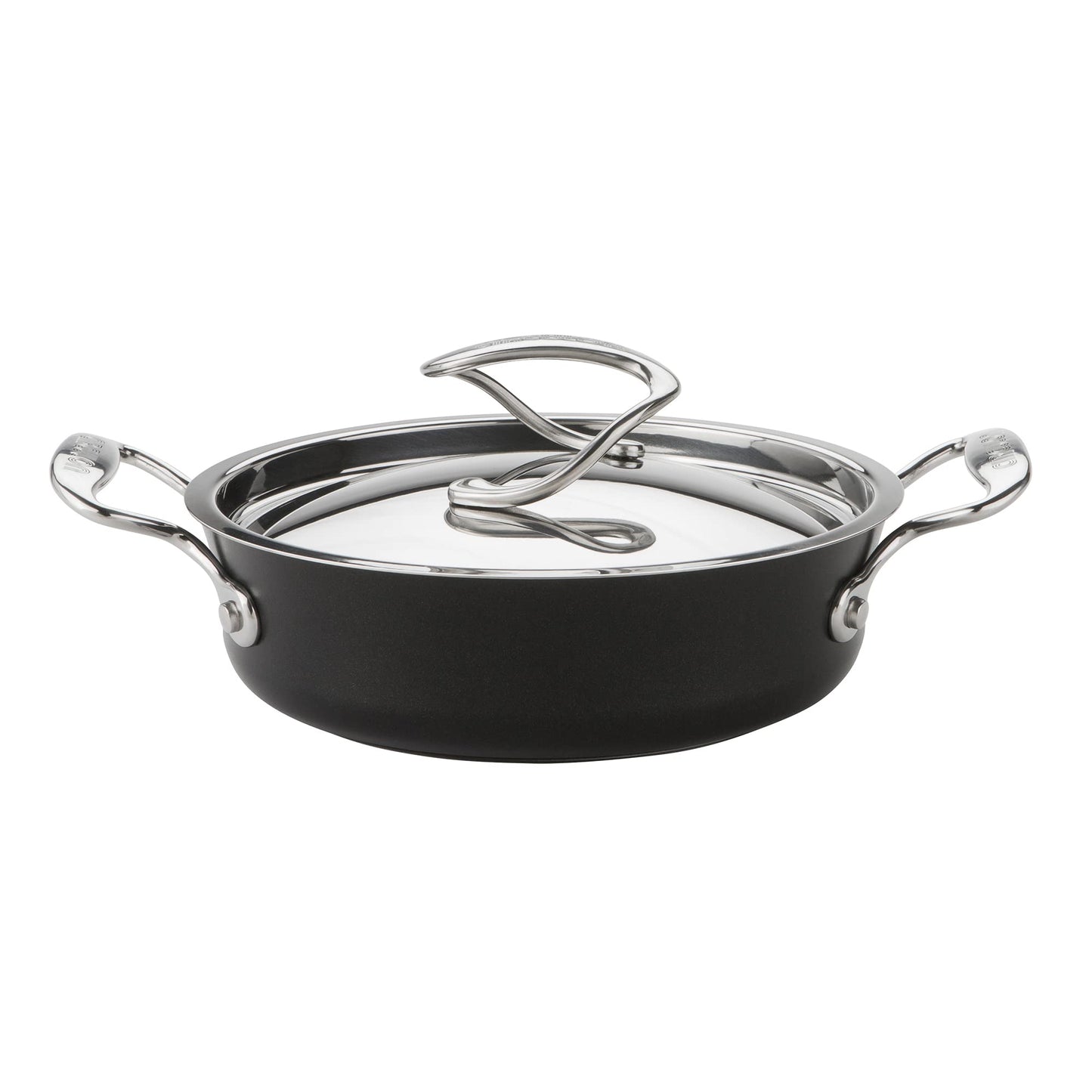 Circulon Style 20 cm Induction Sauté Pan - Non-stick, stainless steel lid, dishwasher safe, triple-layer coating, black