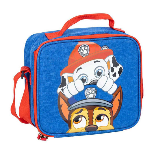 Paw Patrol dzesēšanas soma – Zila, 21,5 x 8,5 x 19 cm, mazs mugursoma ar rāvējslēdzēju un regulējamu rokturi.