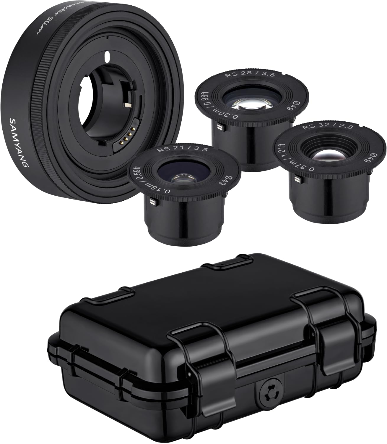 Samyang - Remaster Slim AF - TRĪS fokusa garumi – 21 mm, 28 mm un 32 mm – ar vienu lēcu moduli - Sony FE