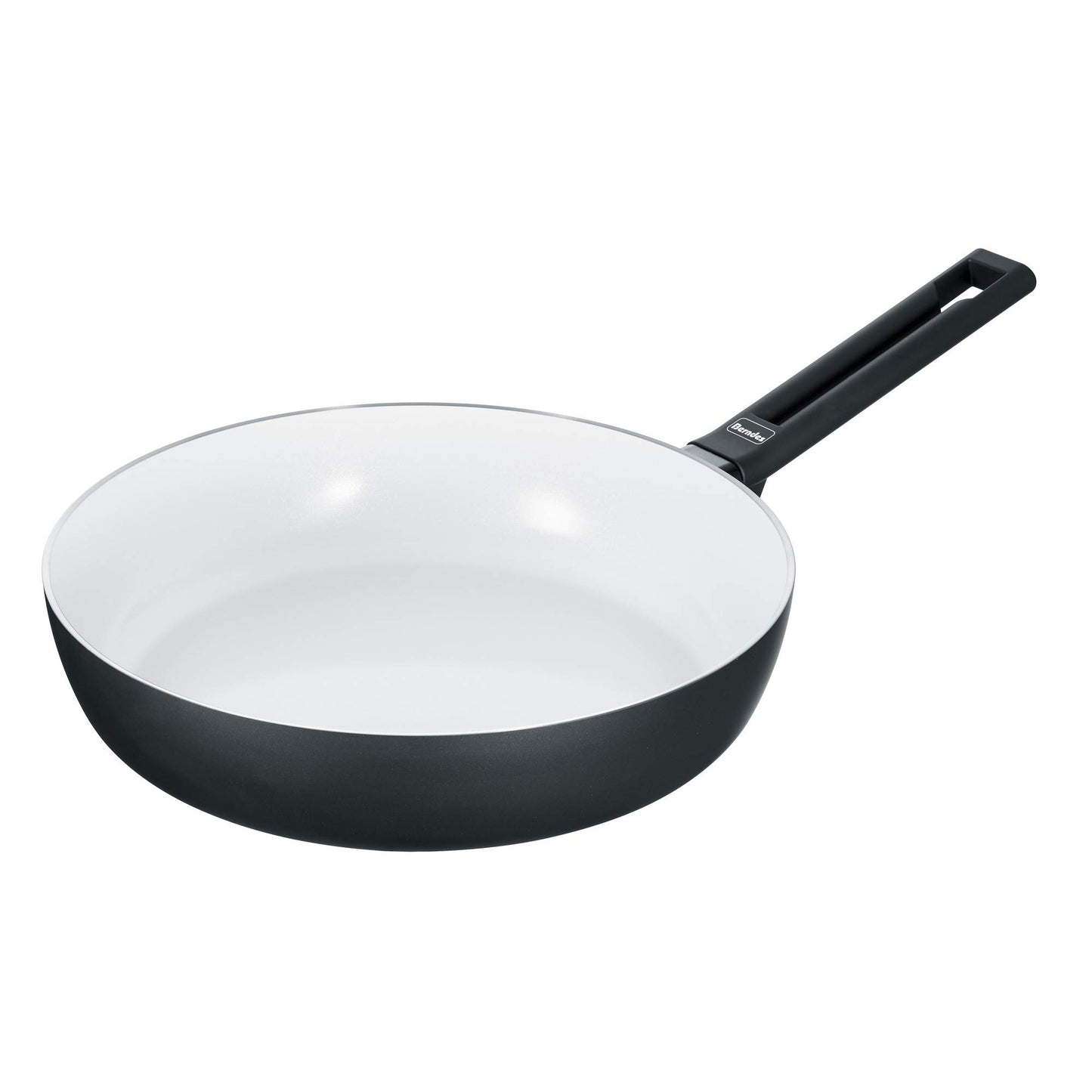 Berndes sautēšanas panna Starter b.nature - augsta mala, ilgtspējīgs kvarca pārklājums, piemērota indukcijai, 24 cm