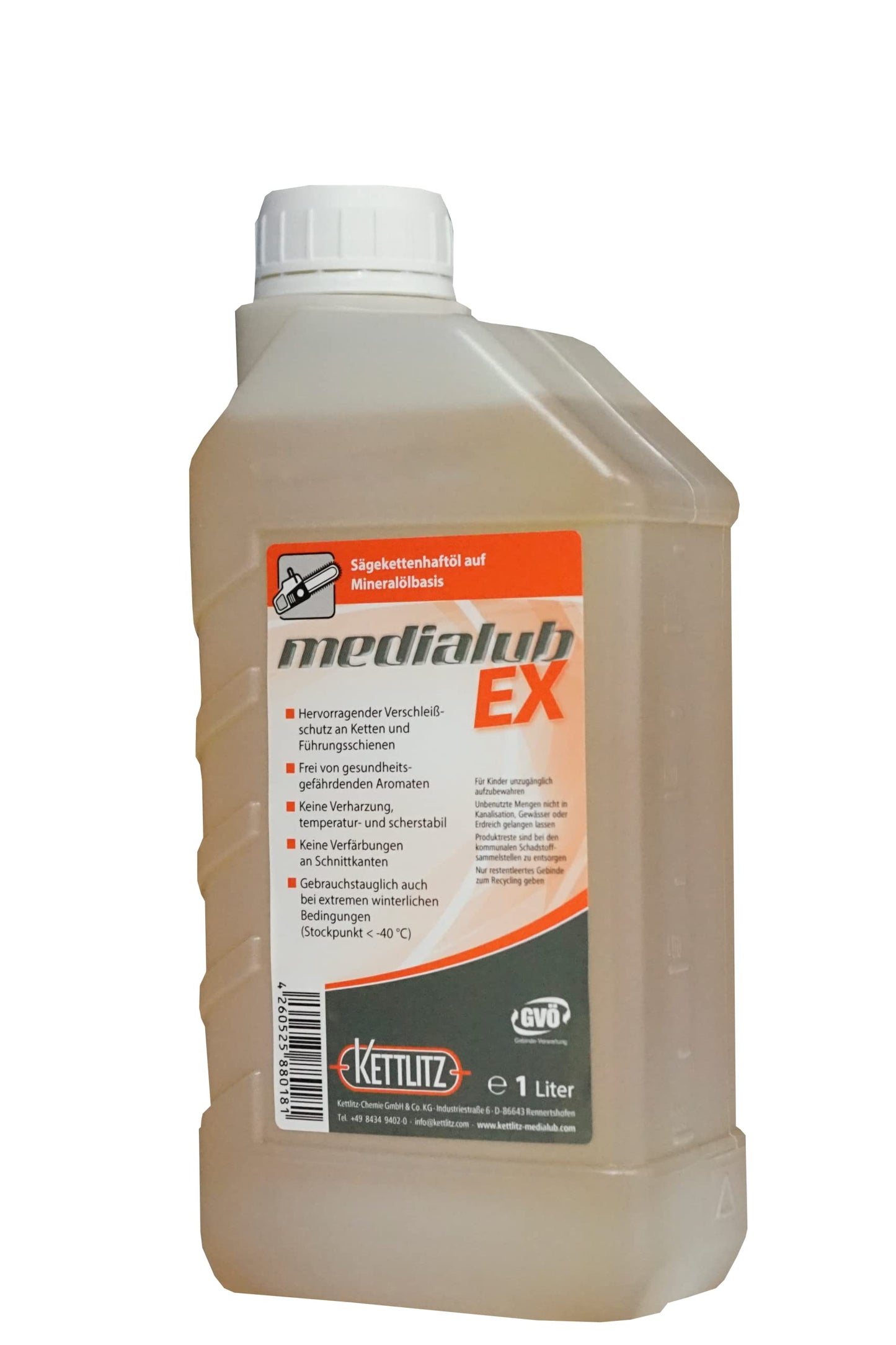 Ķēdes eļļa KETTLITZ-Medialub EX minerāla augstas veiktspējas 1 L