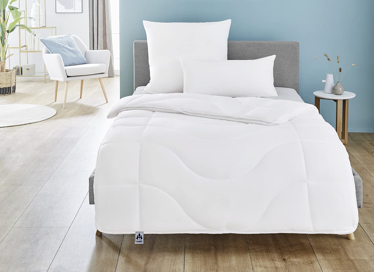 Irisette Micro Thermo 4 sezonu segas, stepēta sega ar mīkstas mikrošķiedras pārvalku visiem gadalaikiem, 135 x 200 cm, Oeko-Tex sertificēta, ražota pēc Vācijas kvalitātes standarta